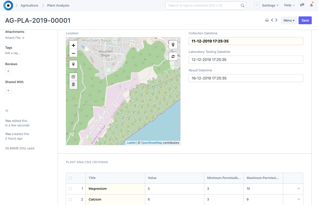Plant Analysis Image