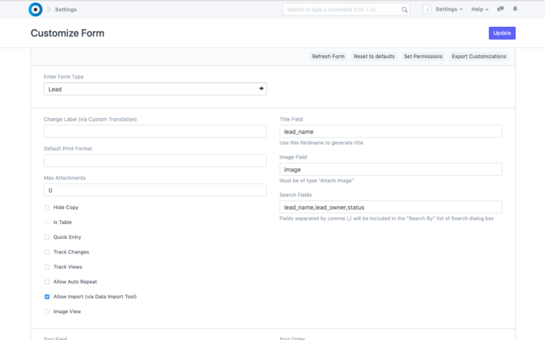 Intra-CRM Customizations