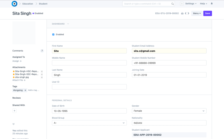 Students Information Image