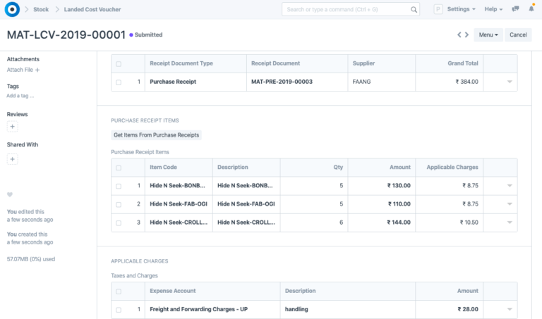 Intra-Wholesale Landed