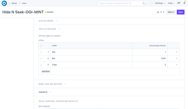 Units of Measurement