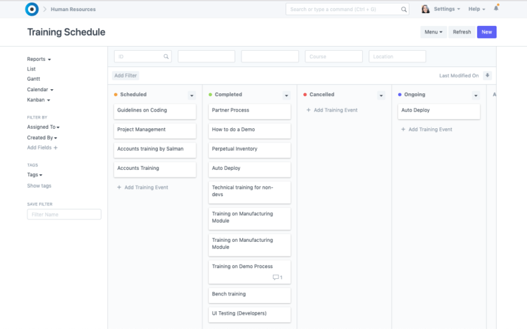 Intra-HCM Employee Training
